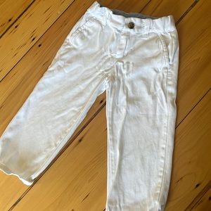 Janie and Jack white pants